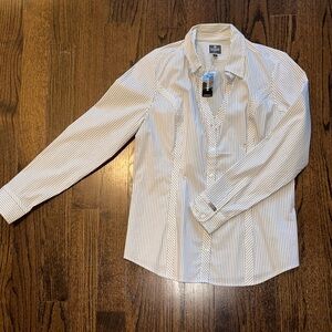 Women express Striped White Shirt